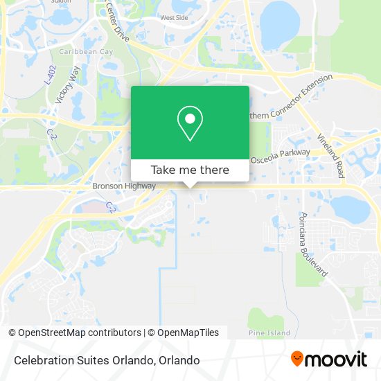 Celebration Suites Orlando map