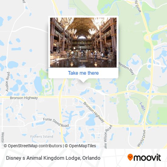 Mapa de Disney s Animal Kingdom Lodge