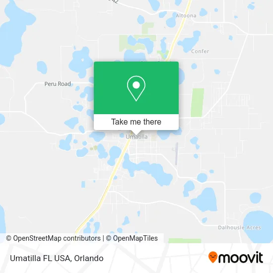 Mapa de Umatilla FL USA