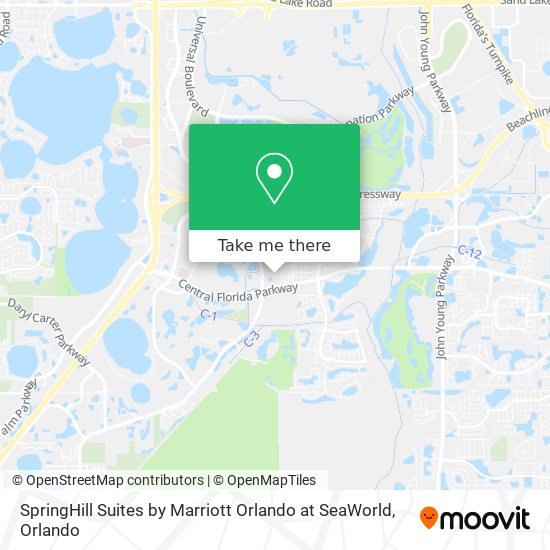 SpringHill Suites by Marriott Orlando at SeaWorld map