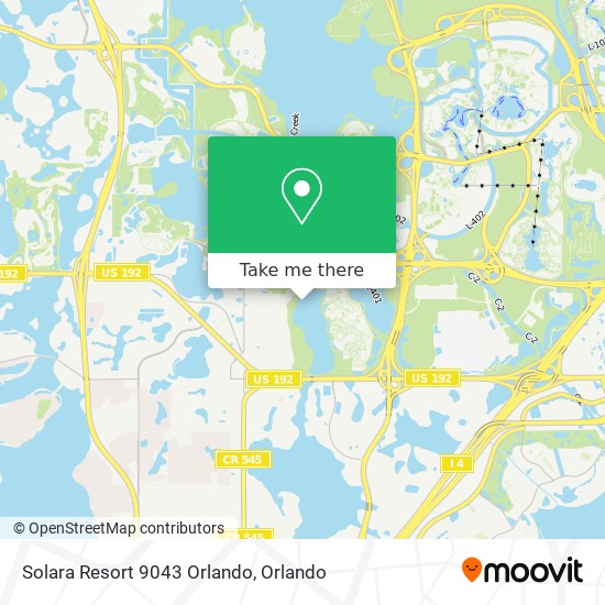 Solara Resort 9043 Orlando map