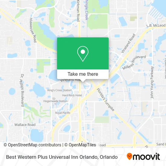 Mapa de Best Western Plus Universal Inn Orlando