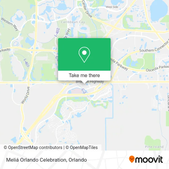 Mapa de Meliá Orlando Celebration