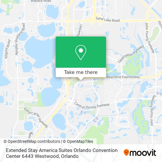 Extended Stay America Suites Orlando Convention Center 6443 Westwood map