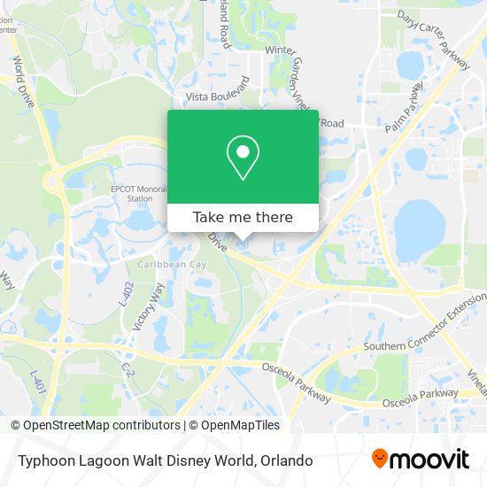 Mapa de Typhoon Lagoon Walt Disney World