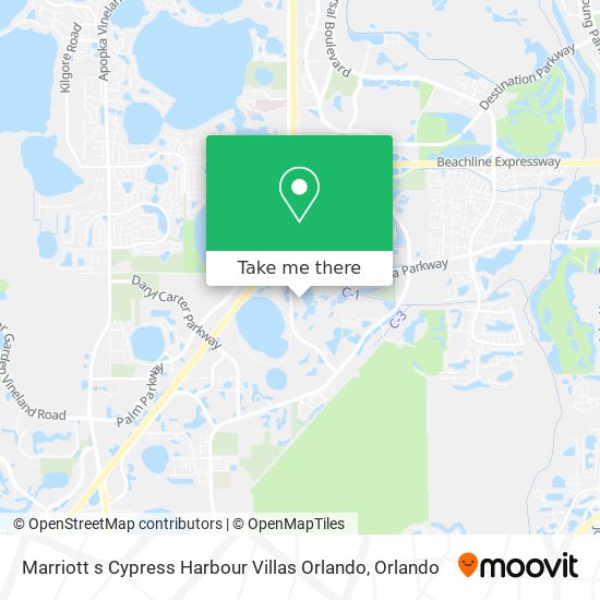 Mapa de Marriott s Cypress Harbour Villas Orlando