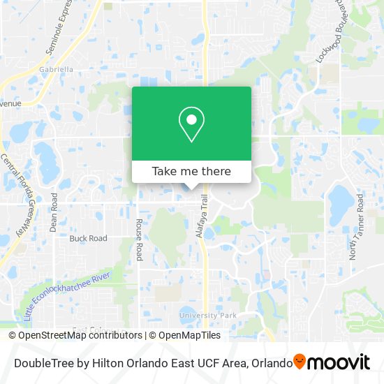 Mapa de DoubleTree by Hilton Orlando East UCF Area