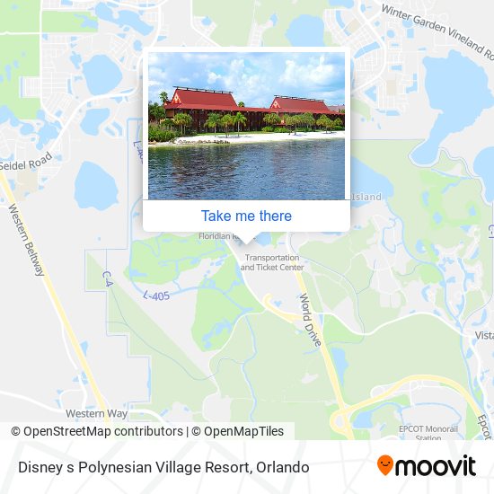 Disney s Polynesian Village Resort map