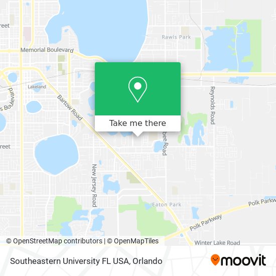 Mapa de Southeastern University FL USA