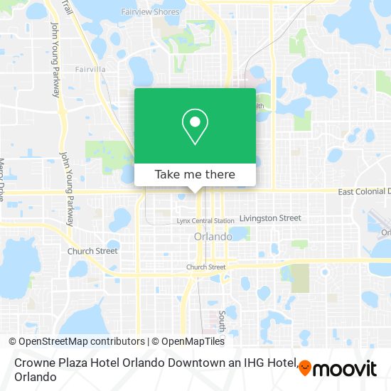 Crowne Plaza Hotel Orlando Downtown an IHG Hotel map