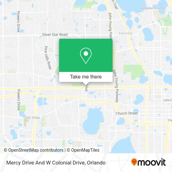 Mercy Drive And W Colonial Drive map