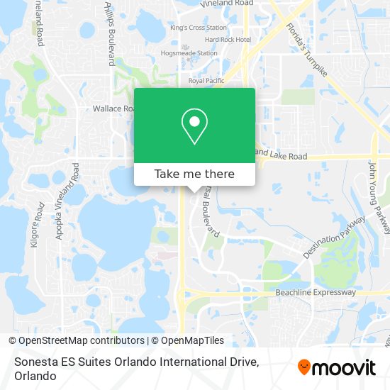 Sonesta ES Suites Orlando International Drive map