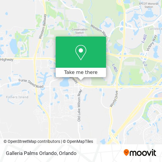 Mapa de Galleria Palms Orlando