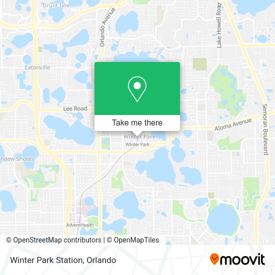 Winter Park Station map