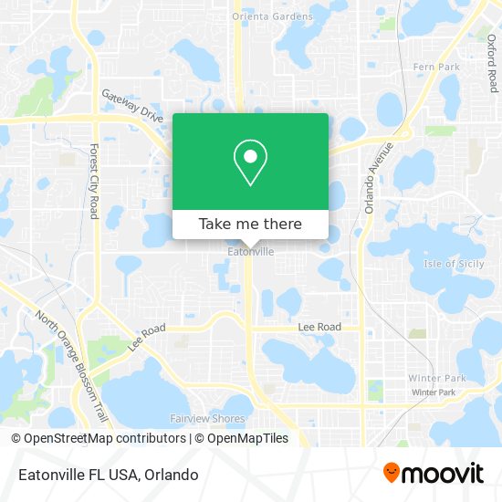 Eatonville FL USA map