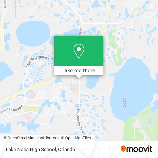 Lake Nona High School map