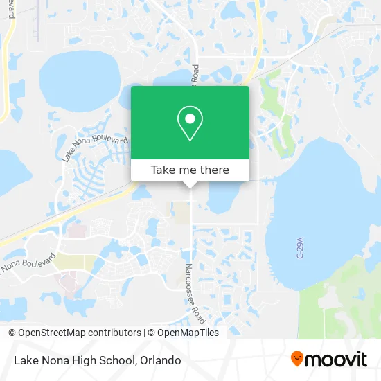 Lake Nona High School map