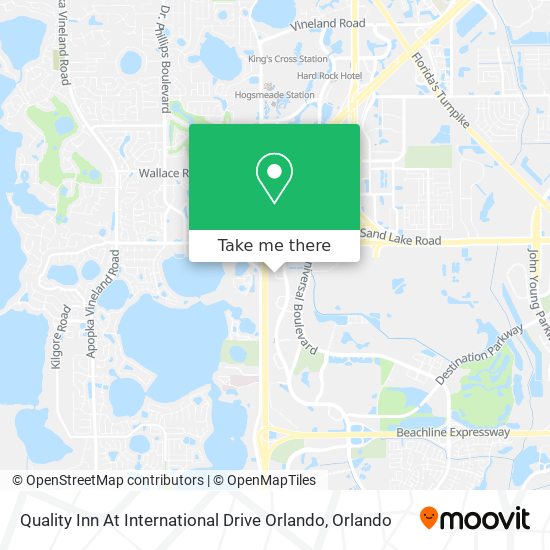 Quality Inn At International Drive Orlando map