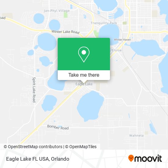 Eagle Lake FL USA map