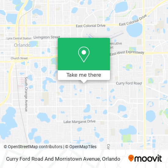 Curry Ford Road And Morristown Avenue map