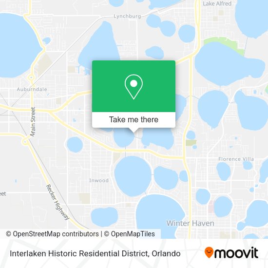 Mapa de Interlaken Historic Residential District