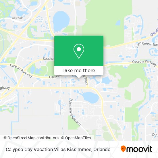 Calypso Cay Vacation Villas Kissimmee map