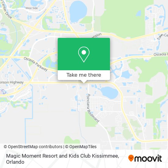 Magic Moment Resort and Kids Club Kissimmee map