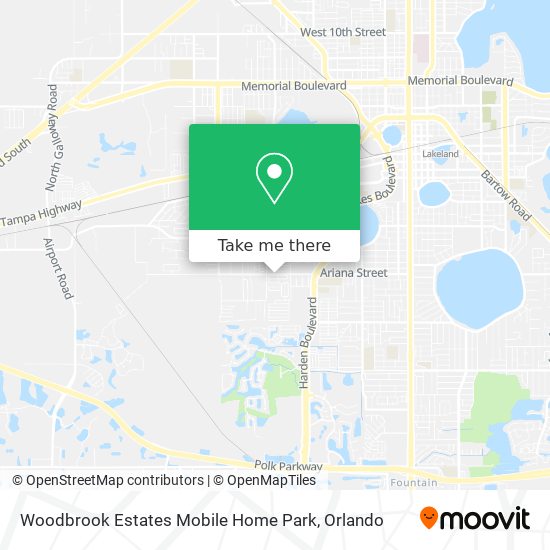 Woodbrook Estates Mobile Home Park map