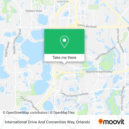 International Drive And Convention Way map