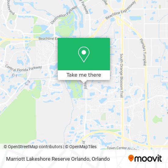 Marriott Lakeshore Reserve Orlando map