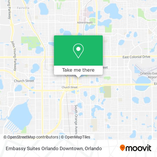 Embassy Suites Orlando Downtown map