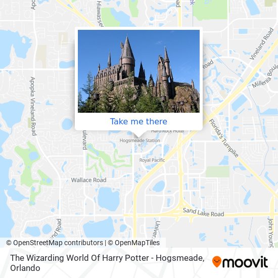 The Wizarding World Of Harry Potter - Hogsmeade map