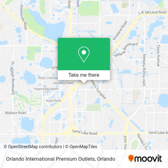 Orlando International Premium Outlets map