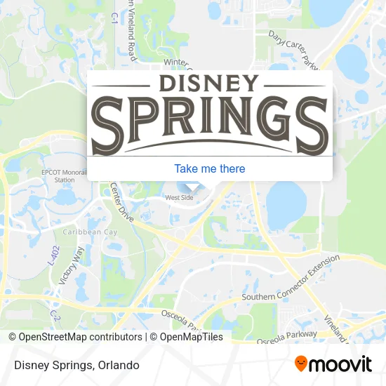 Disney Springs map