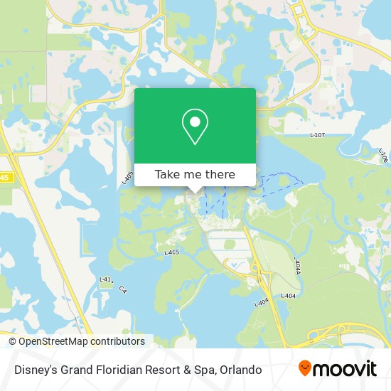 Mapa de Disney's Grand Floridian Resort & Spa