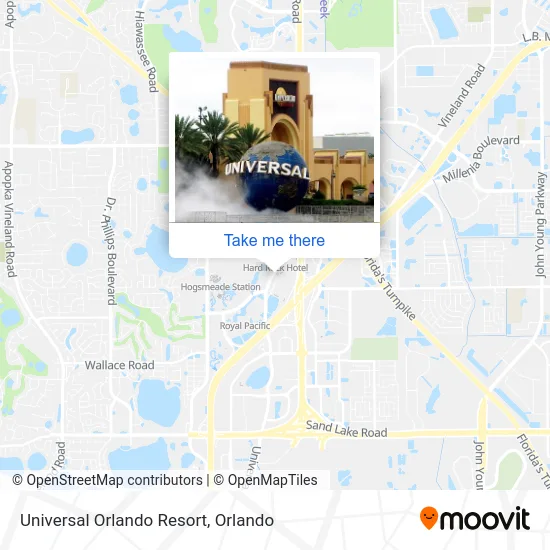 Mapa de Universal Orlando Resort