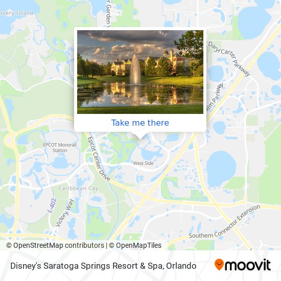 Disney's Saratoga Springs Resort & Spa map