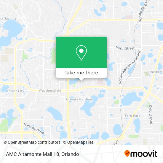 AMC Altamonte Mall 18 map
