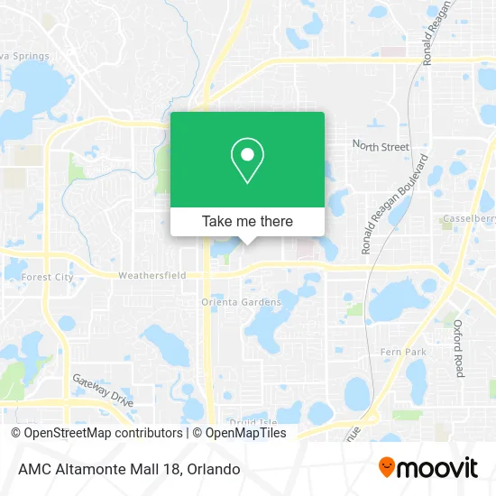 AMC Altamonte Mall 18 map