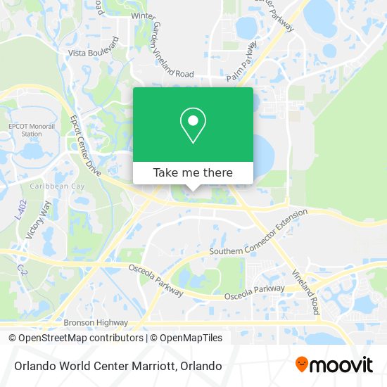 Mapa de Orlando World Center Marriott