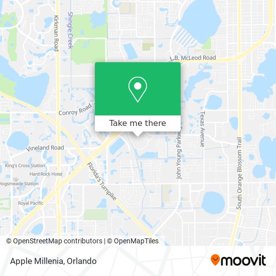 Apple Millenia map