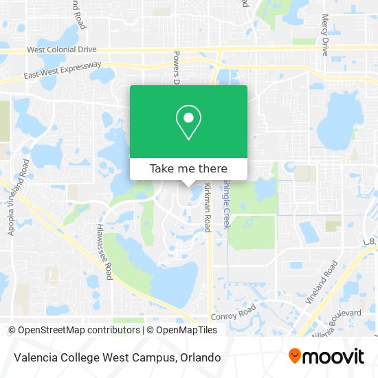 How to get to Valencia College West Campus in Orlando by Bus?