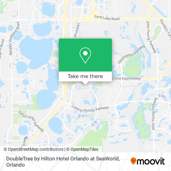 DoubleTree by Hilton Hotel Orlando at SeaWorld map