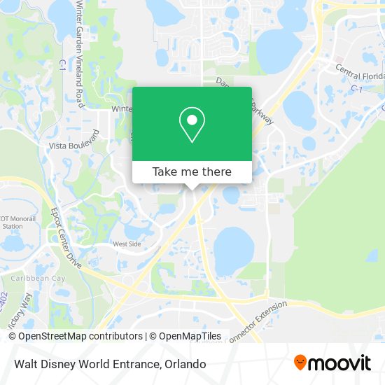Walt Disney World Entrance map