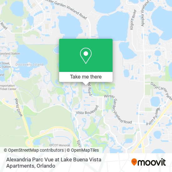 Alexandria Parc Vue at Lake Buena Vista Apartments map