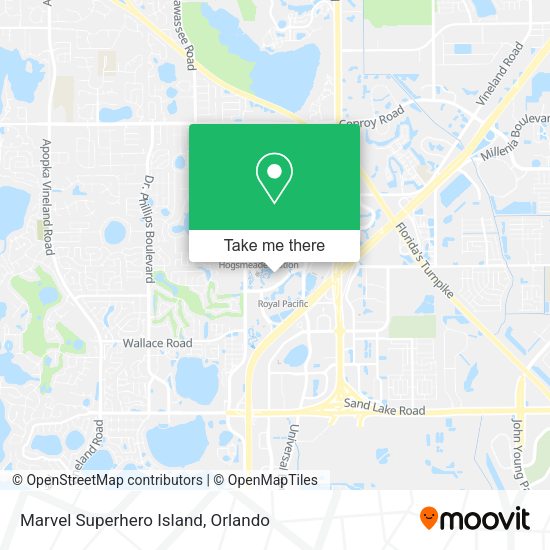 Marvel Superhero Island map