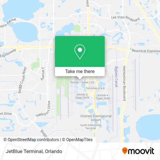 JetBlue Terminal map