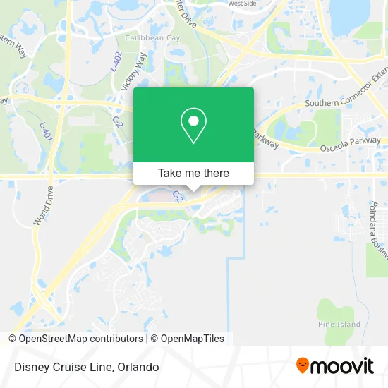 Mapa de Disney Cruise Line