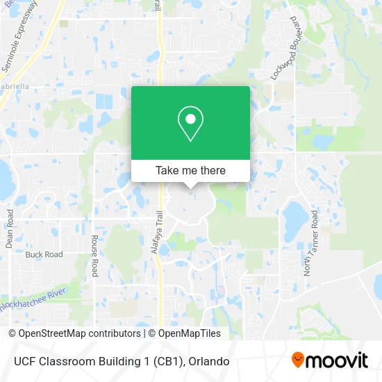 Mapa de UCF Classroom Building 1 (CB1)