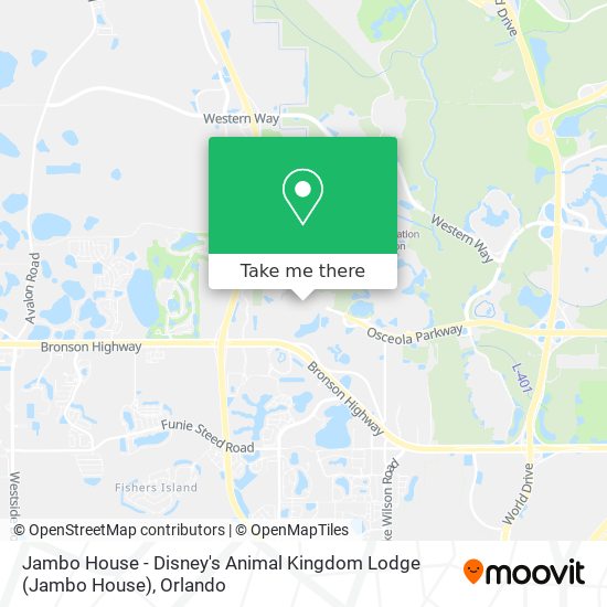 Mapa de Jambo House - Disney's Animal Kingdom Lodge